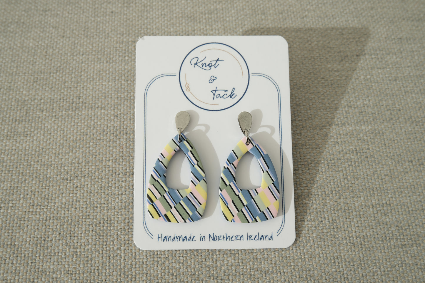 Pastel Checkerboard Earrings