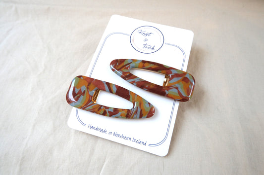 Autumal Large Hairclips