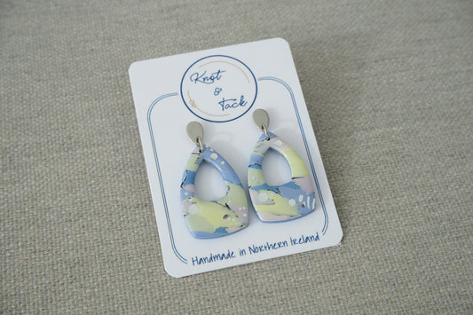 Pastel Marbled Earrings