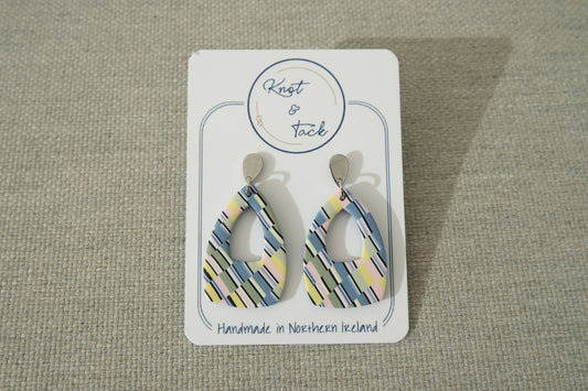 Pastel Checkerboard Earrings