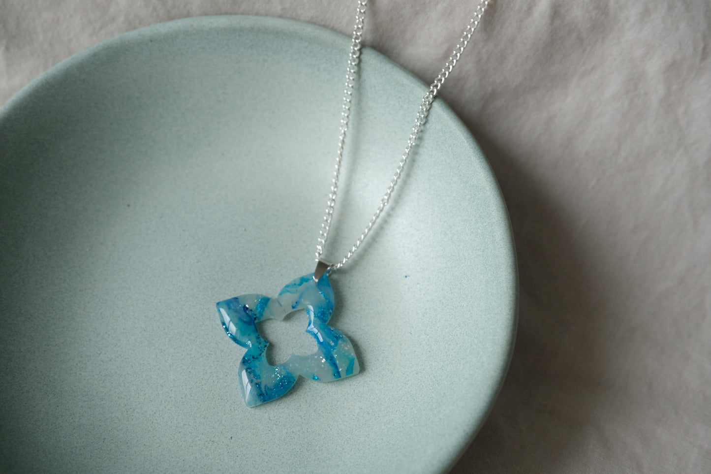 Ocean Blue four-point Necklace